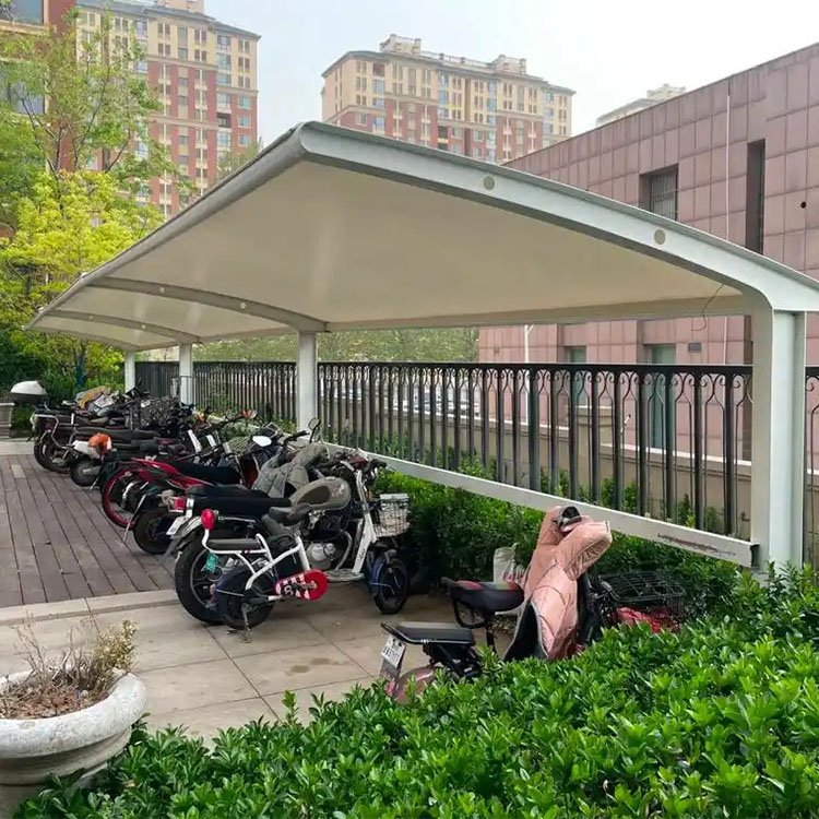 饶河县膜结构电动车棚